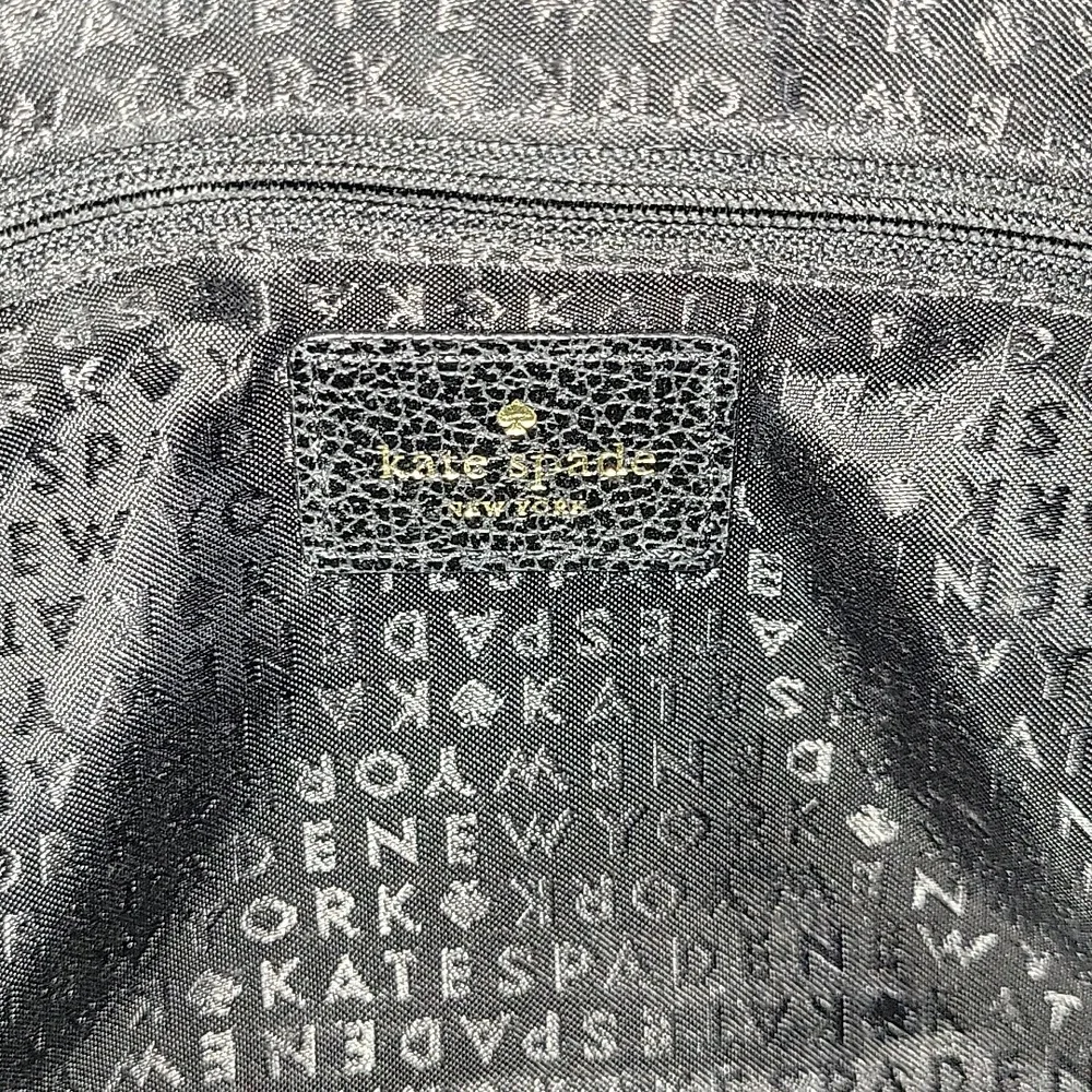 Kate Spade Black Textured Leather Crossbody Shoulder Bag